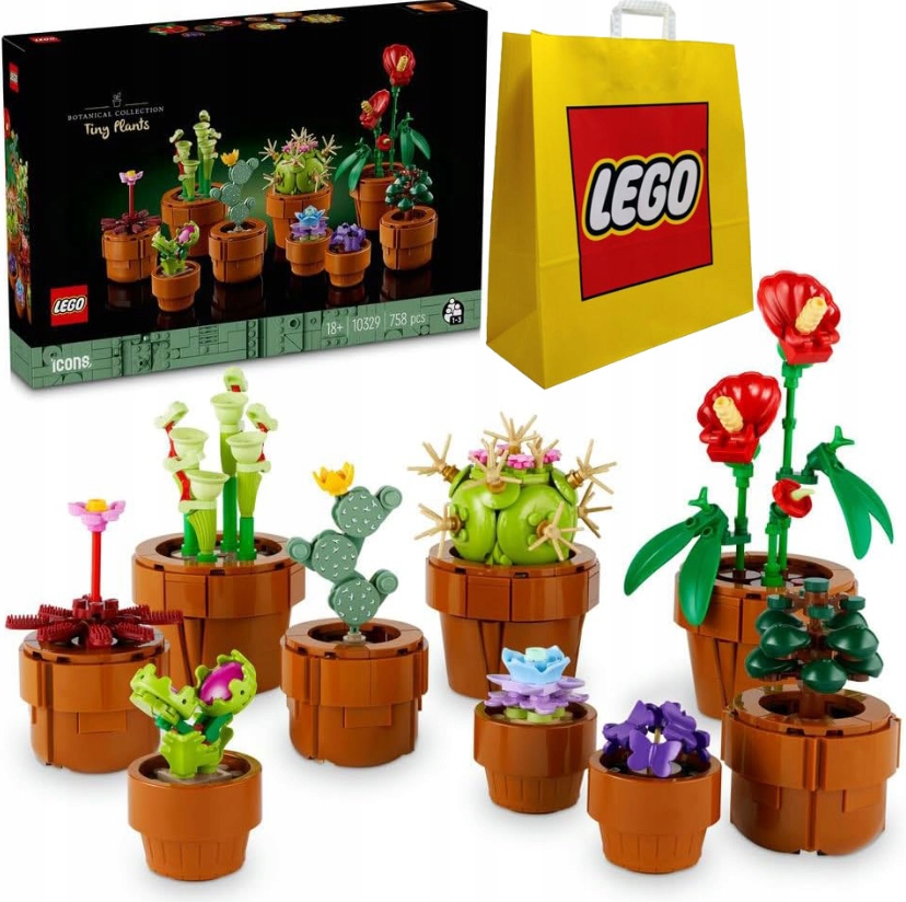 Lego 10329 Creator Icon Malé Rostliny Dárek Pro Valentýna Květiny taška