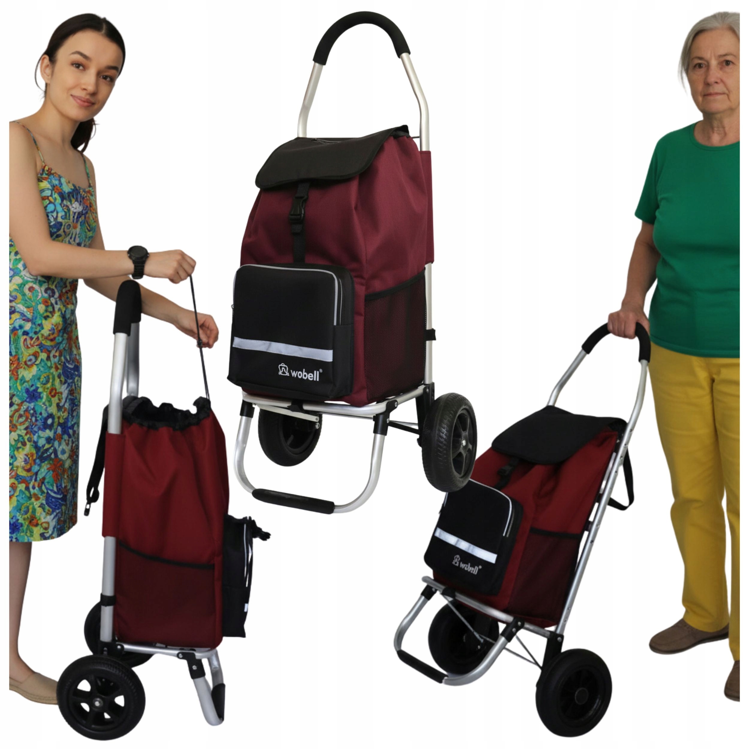 Nákupní vozík nákupní taška voděodolná termo kapsa velká lehká 45L XXL