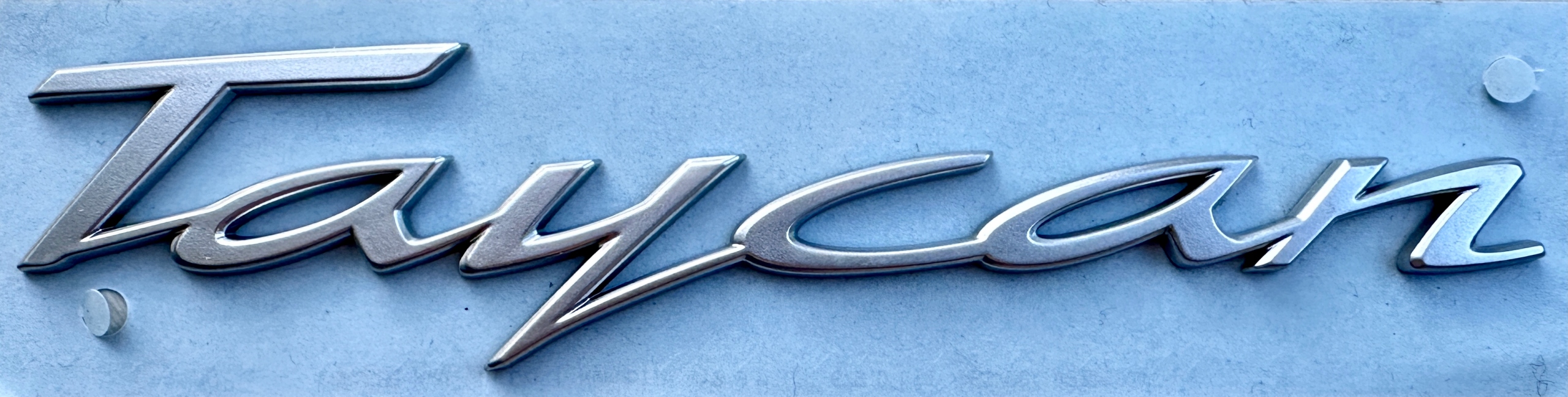 Porsche Oe Taycan emblém znak nápis logo strieborná