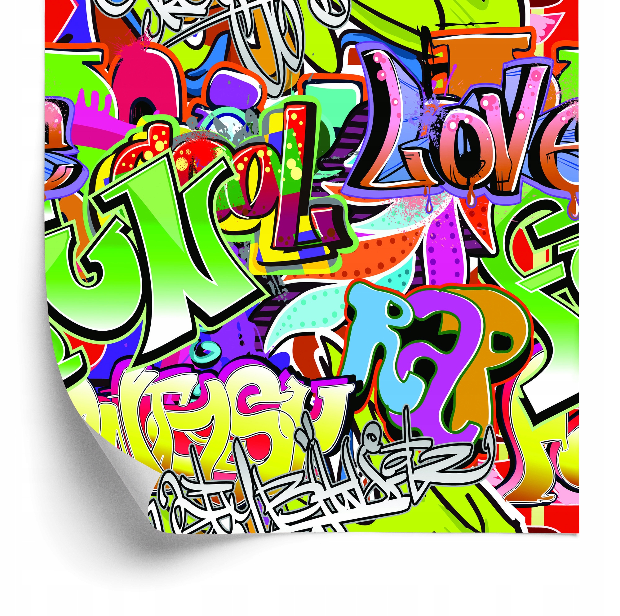Tapeta Farebné Graffiti 50x1000 cm