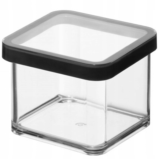 ROTHO ZESTAW 4x POJEMNIK ORGANIZER ŻYWNOŚĆ ARTYKUŁY SYPKIE CZARNY 0,5L LOFT Marka Rotho