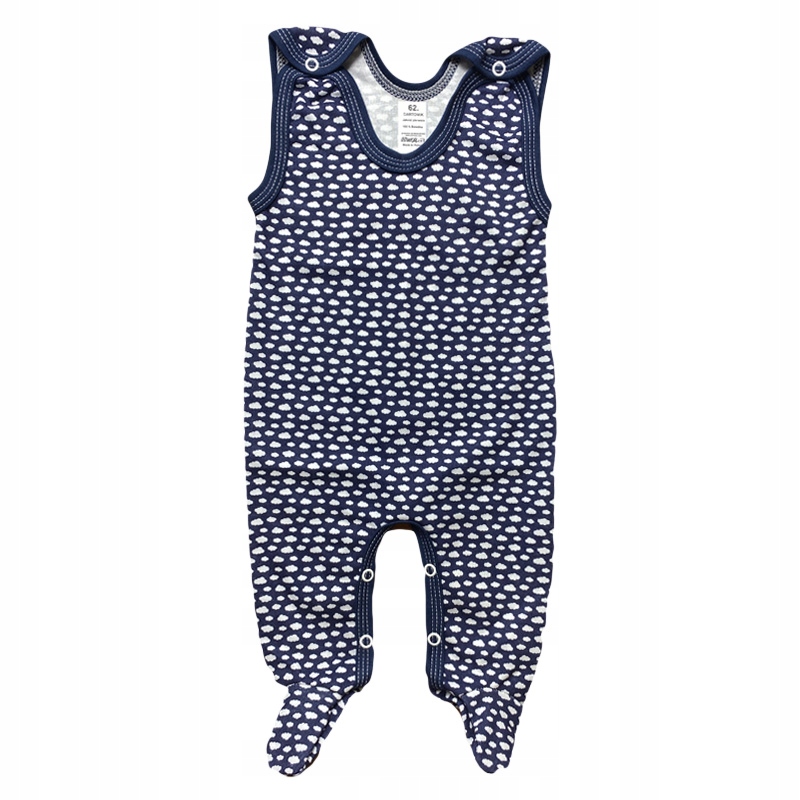 Śpiochy śpioszki ROZPINANE 50 wcześniak w chmurki