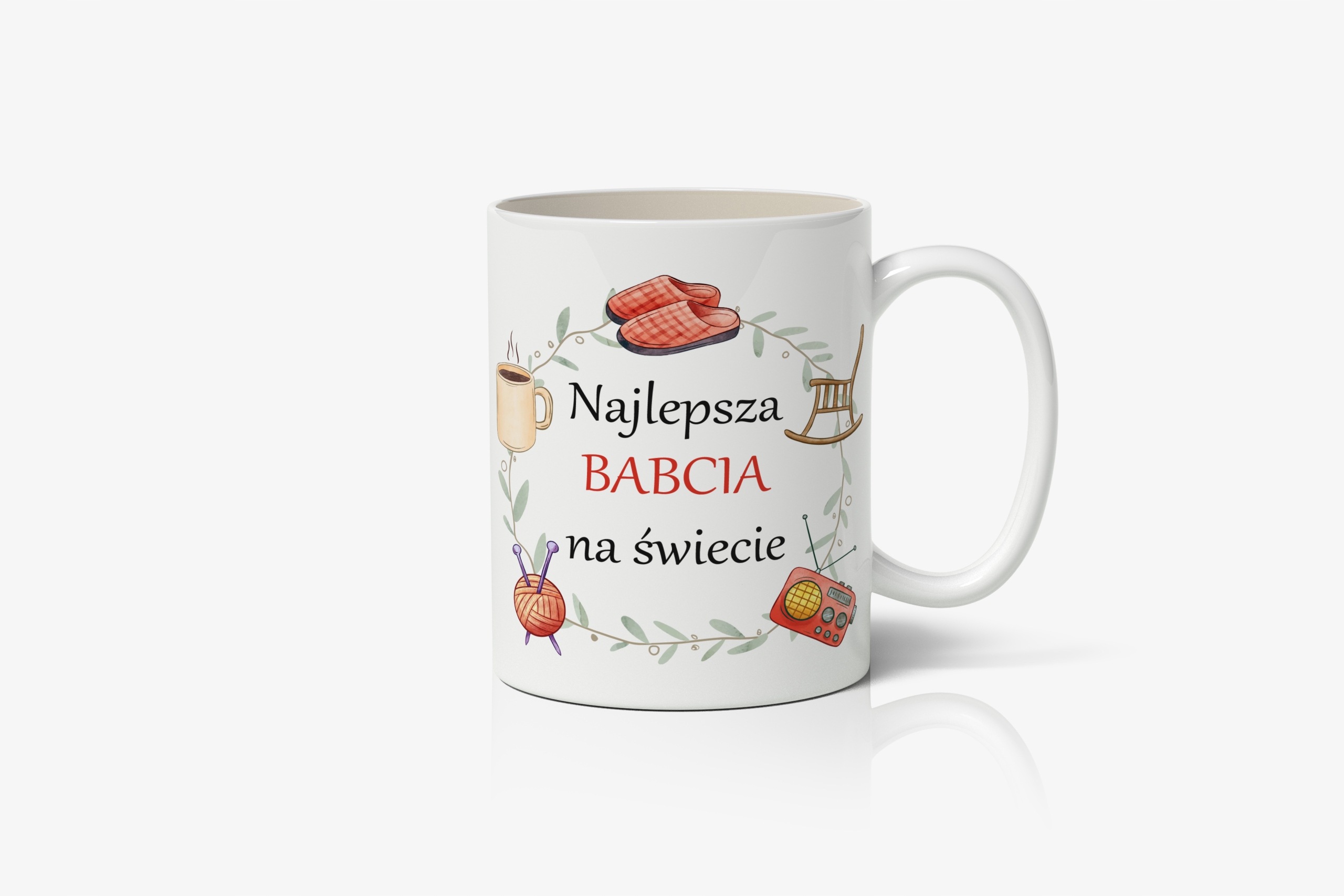 

Kubek z nadrukiem Najlepsza Babcia na świecie