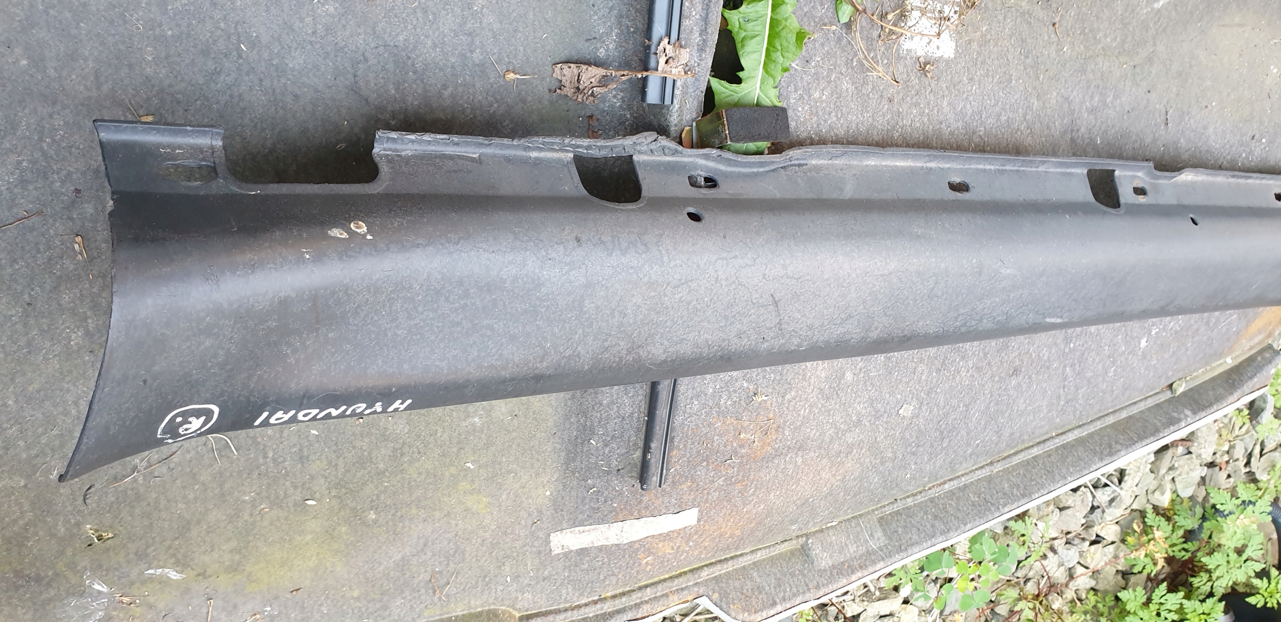 cap moulding threshold right front HYUNDAI EXCEL 3D OE