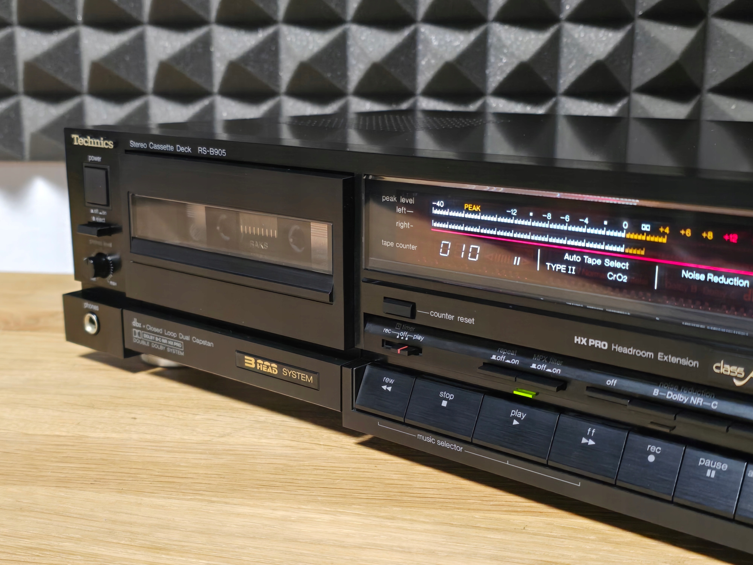 TECHNICS RS-B905 MAGNETOFON DECK JEDNOKASETOWY TOPOWY MODEL