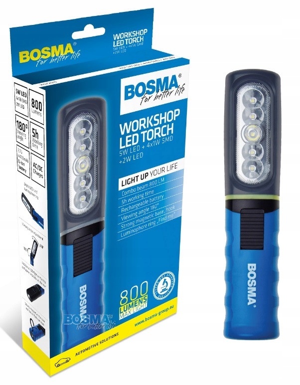 Led Svítilna 5W+4X1W 300+500LM