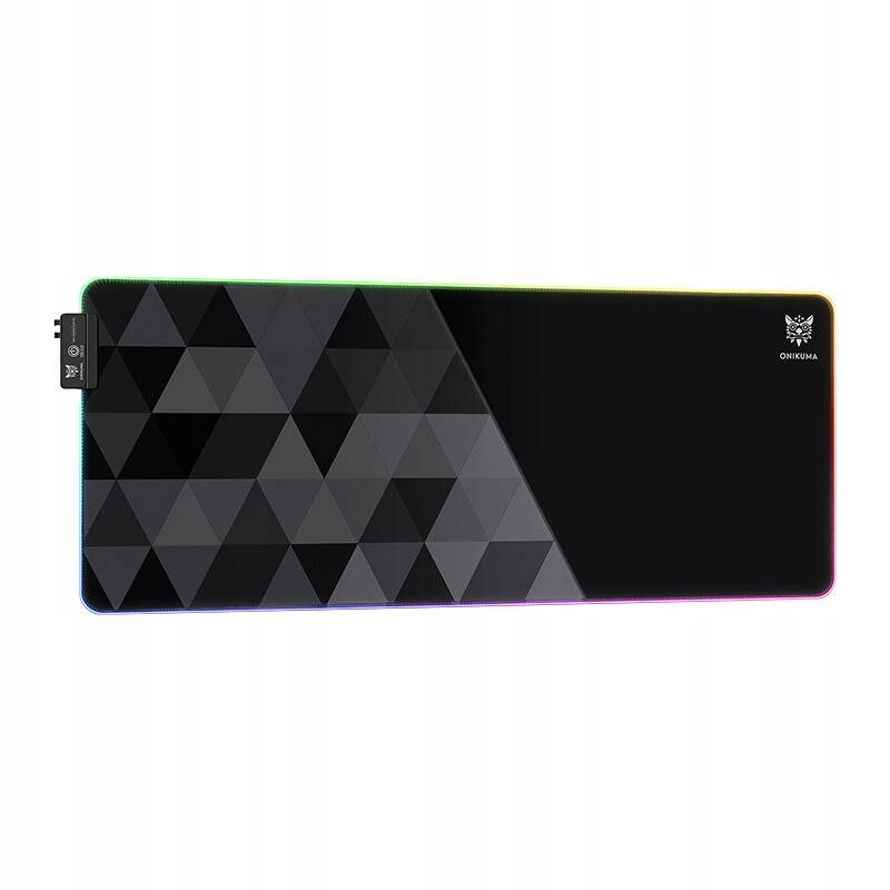 Podkładka Gamingowa Onikuma MP006 Rgb Led Czarna, Antypoślizgowa