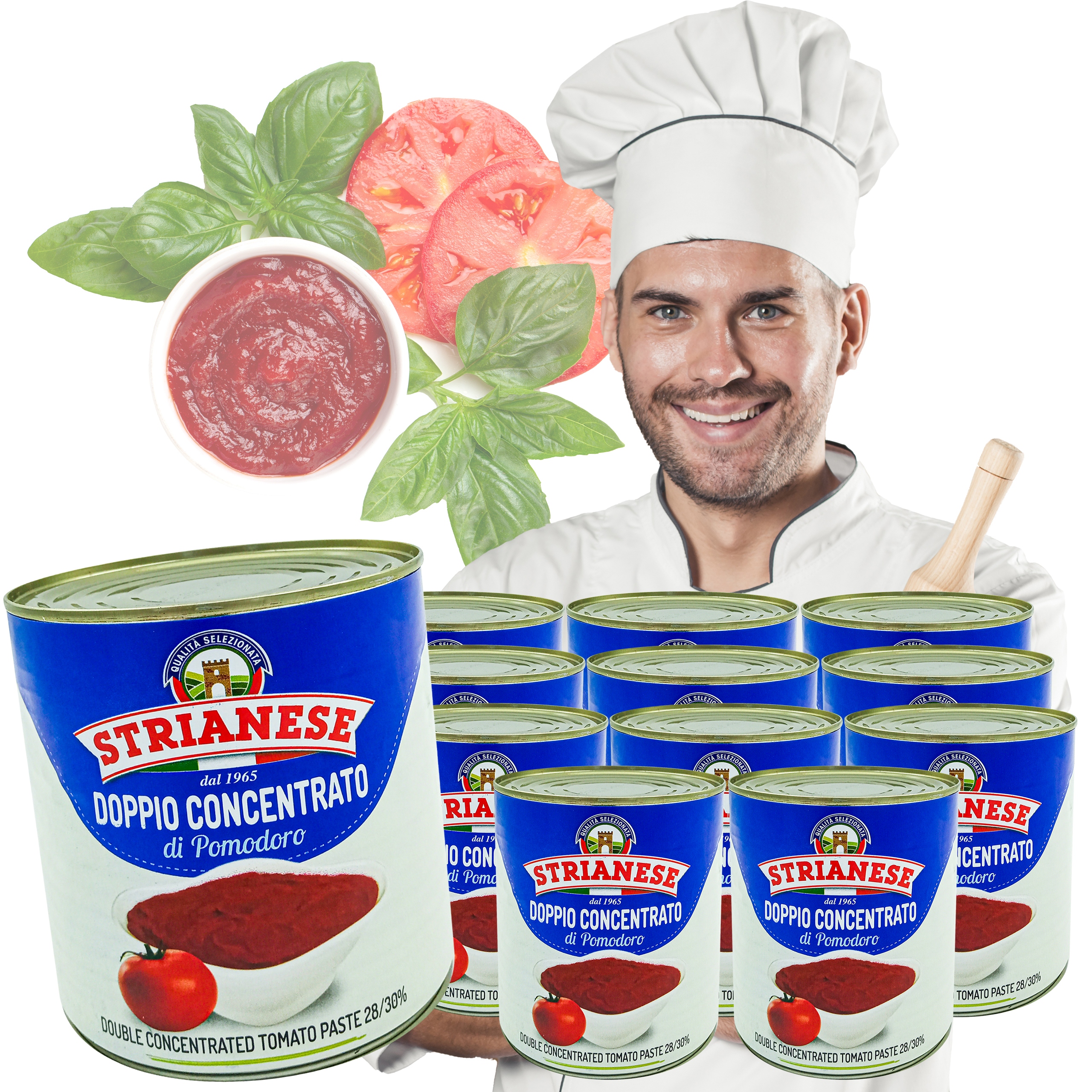 Levně Rajčatový Koncentrát 12X800 G Strianese