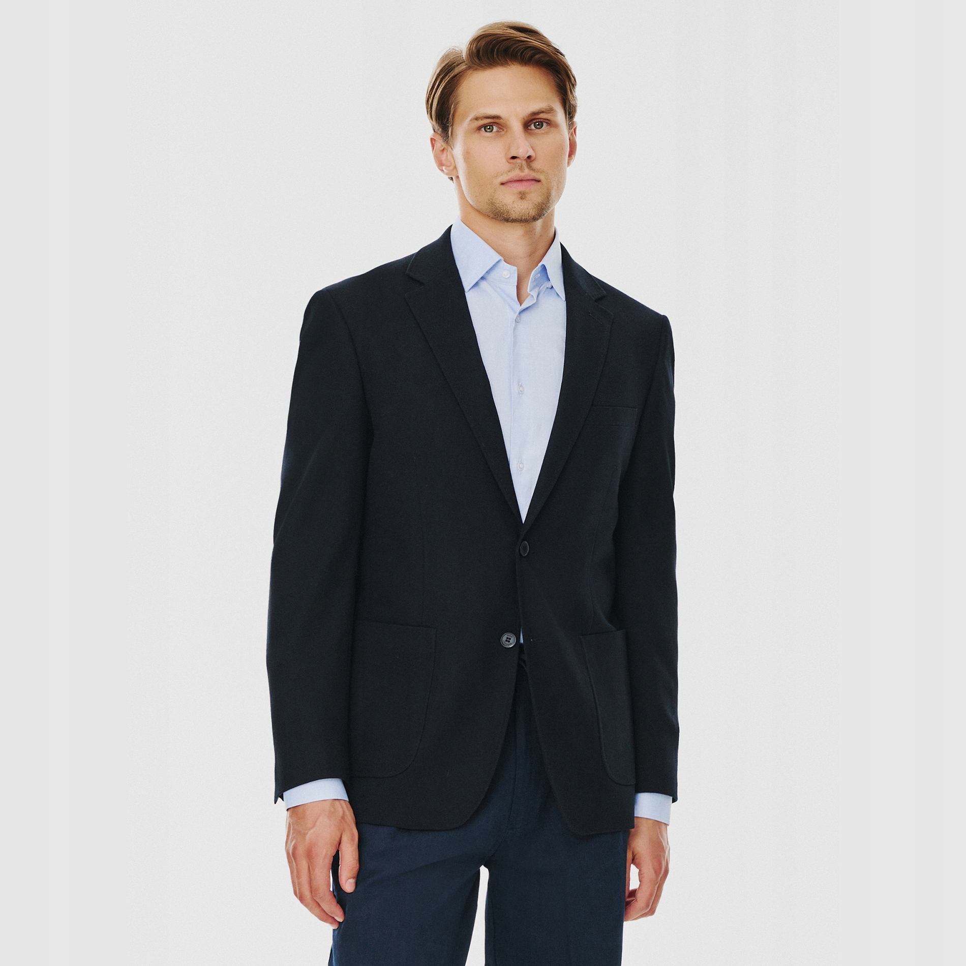 Tmavě modrá ležérní sako Pako Lorente vel