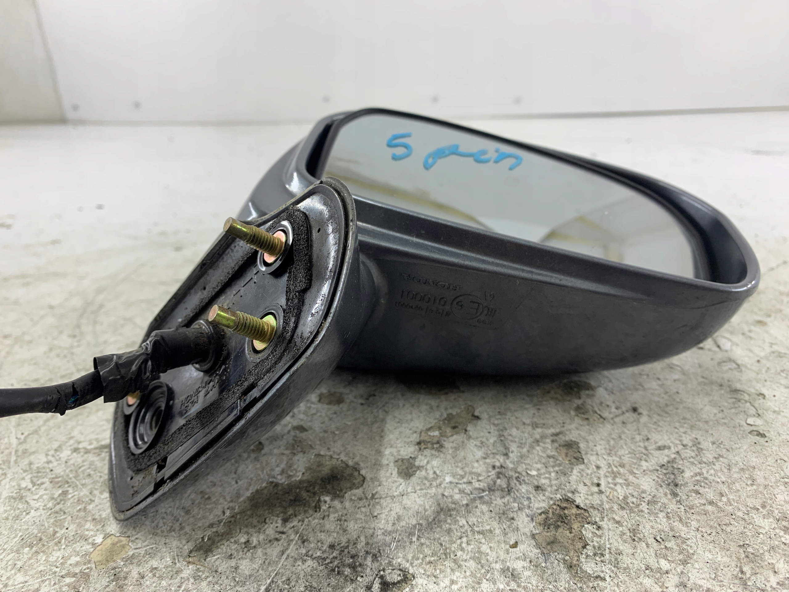 HONDA STREAM and LIFT mirror right 5 PIN silver