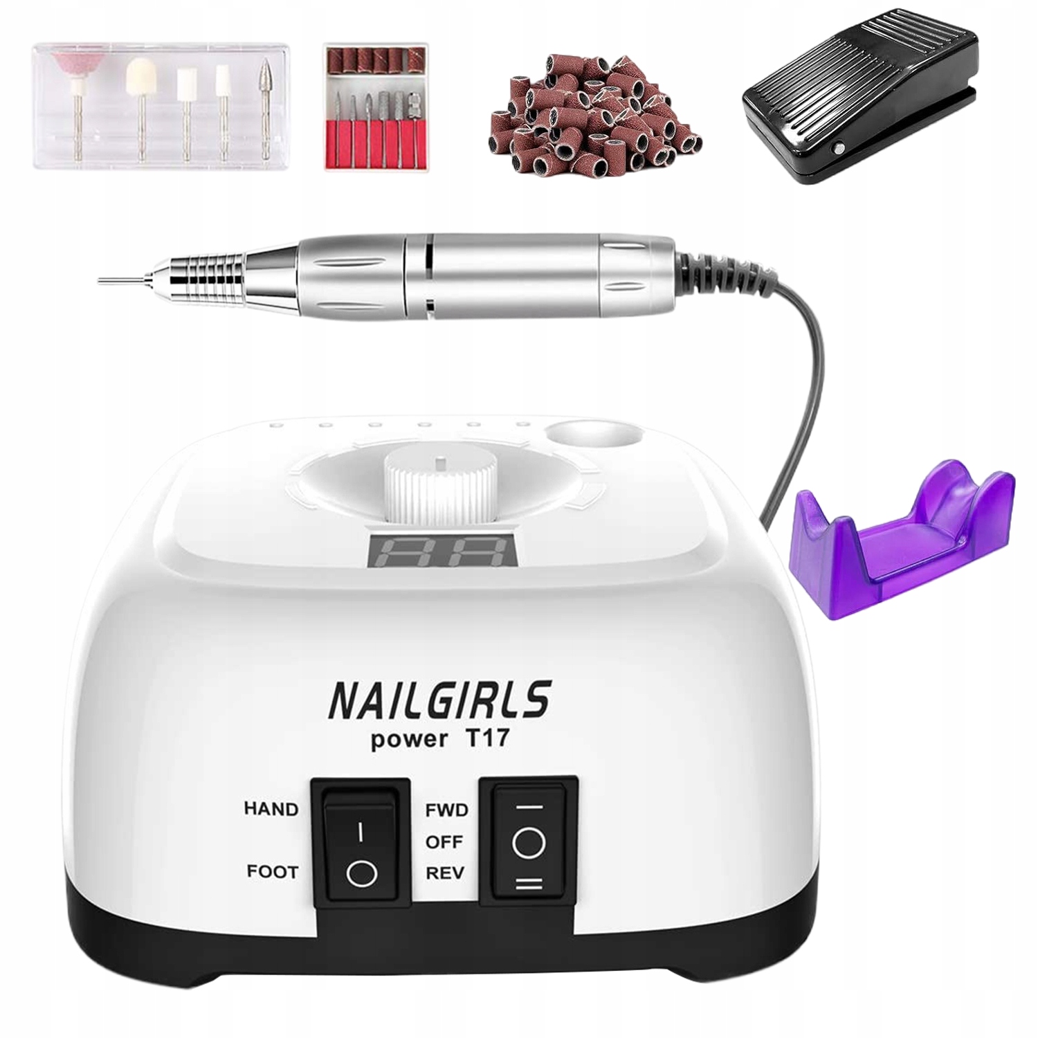 Bruska Manikúra Pedikúra Profesionální Sada Fréz