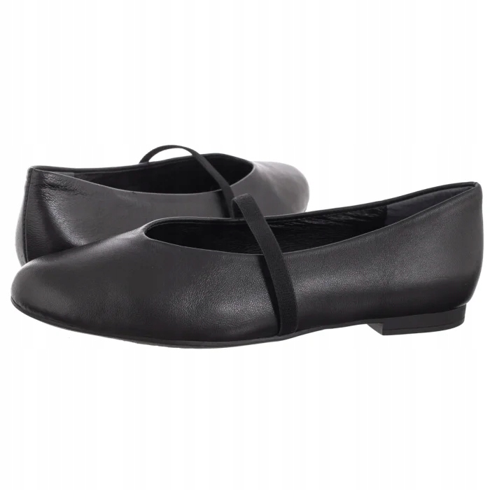 Dámské kožené baleríny Ryłko černé 0UNK4___ __45 černé