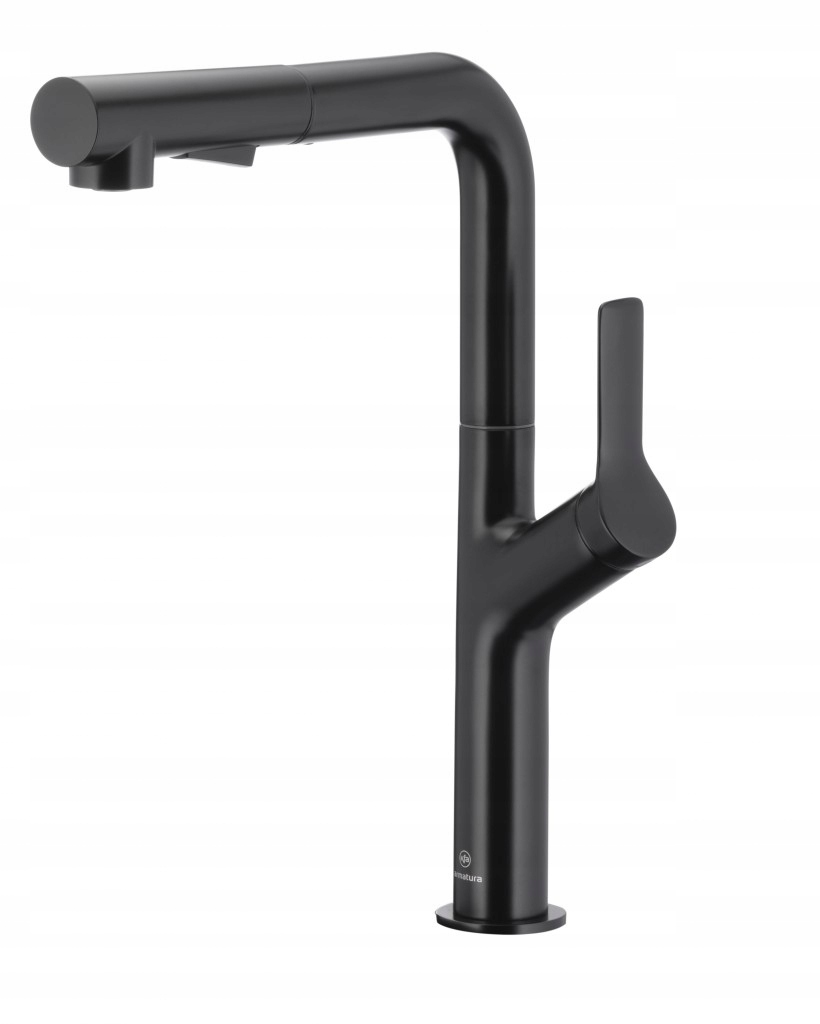 Duero Design drezová batéria s otočnou vyťahovacou sprchou a prepínaním, čer