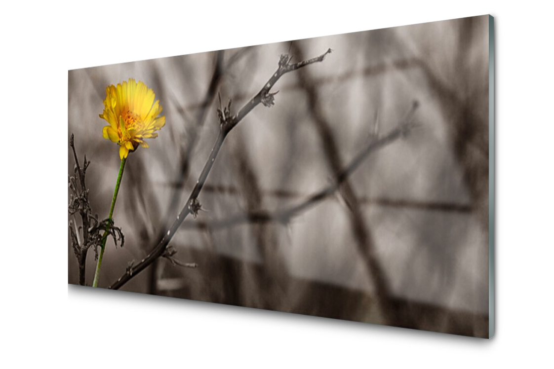 

Panel szklany dekor Gałąź Kwiat 120x60 + Klej