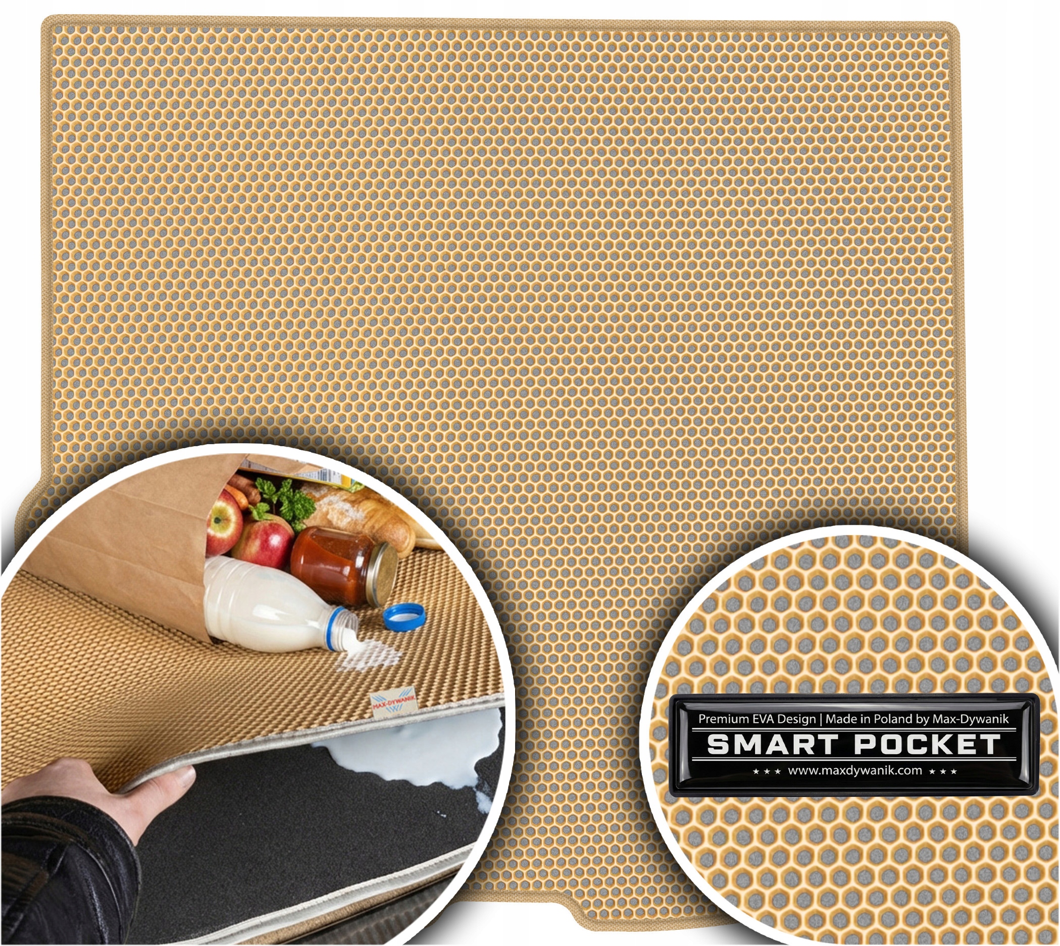V60 II V60 Recharge Kombi 2018- Vložka do zavazadlového prostoru Eva Smart Pocket Béžová