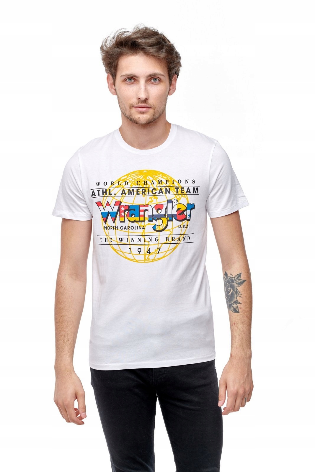 

Wrangler Ss Athletic Tee White W7D8FK989 XL
