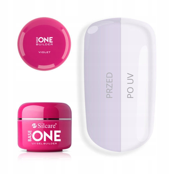 

slay Żel uv Base One Violet Fiolet 50g silcare