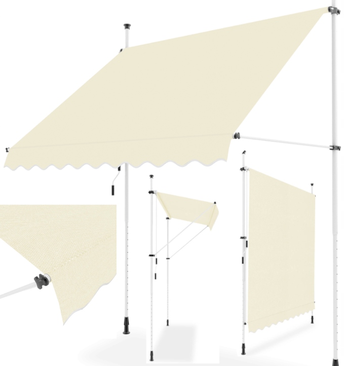 Balkónová rozperná markíza 300 x 130 cmTeleskopická tapetová roleta