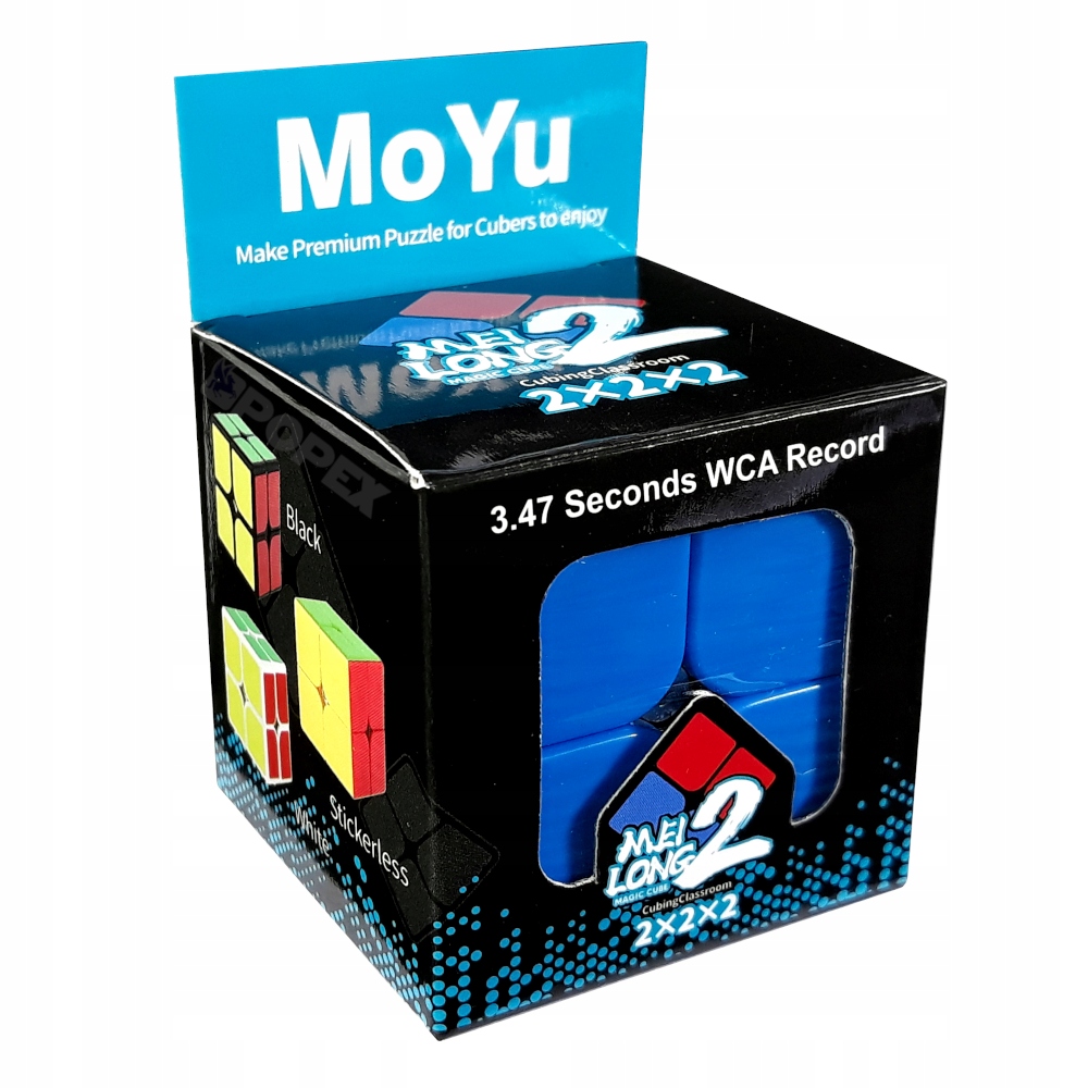 KOSTKA 2x2 MOYU MEILONG + PODSTAWKA + SAMOUCZEK PL PREZENT DLA DZIECKA Szerokość produktu 5 cm