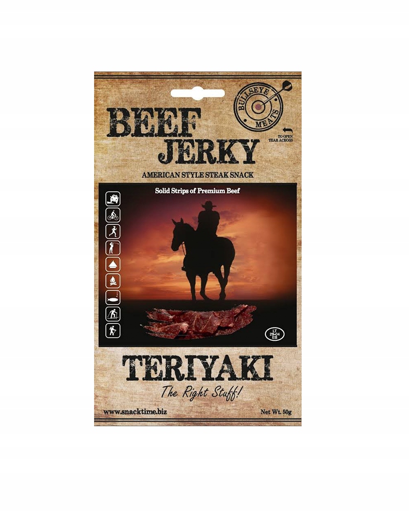 BEEF Jerky Teriyaki Wołowina suszona 50g