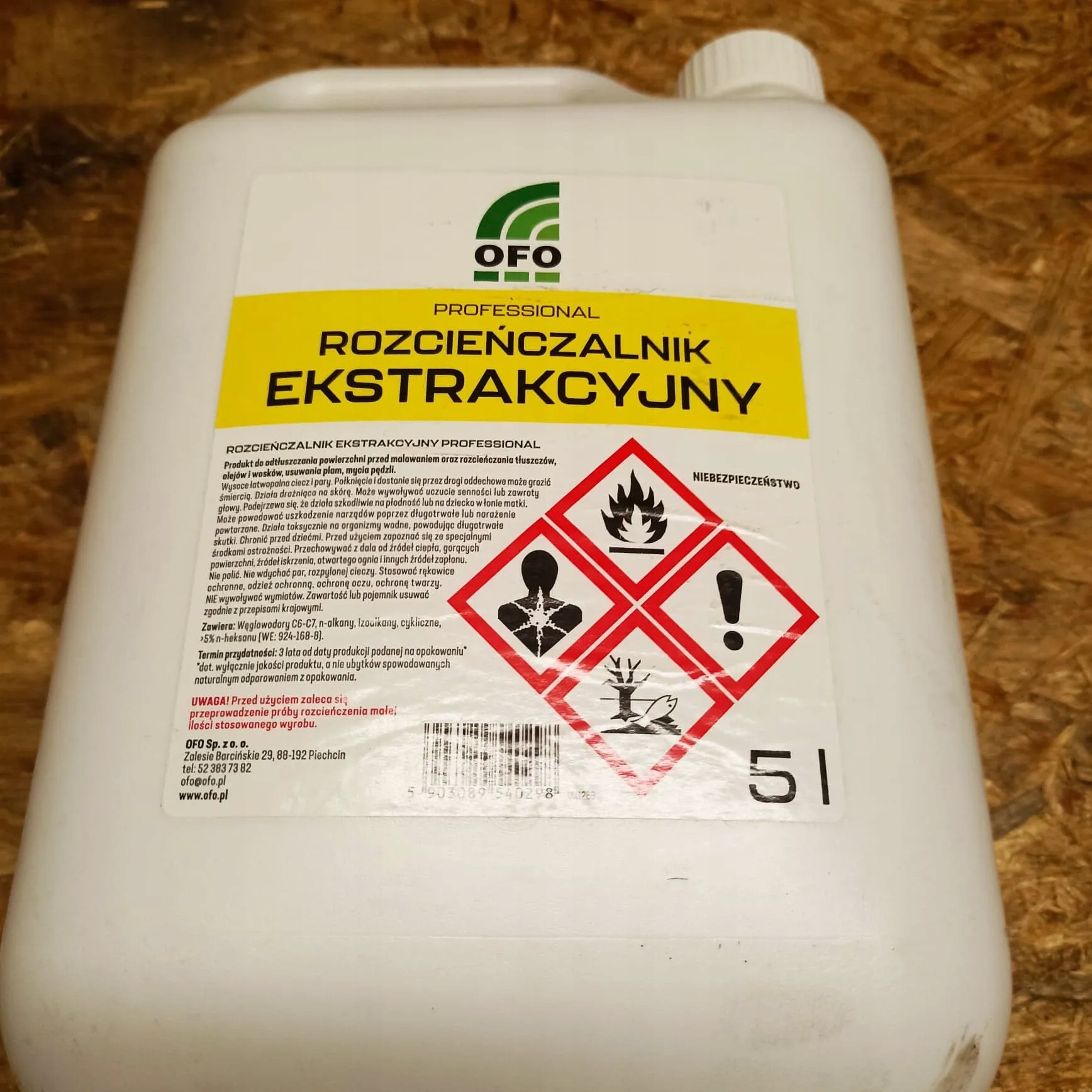 ROZCIEŃCZALNIK EKSTRAKCYJNY BENZYNA EKSTRAKCYJNA