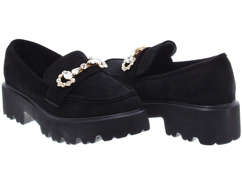 Zamszowe mokasyny półbuty Black r.40 Marka inna