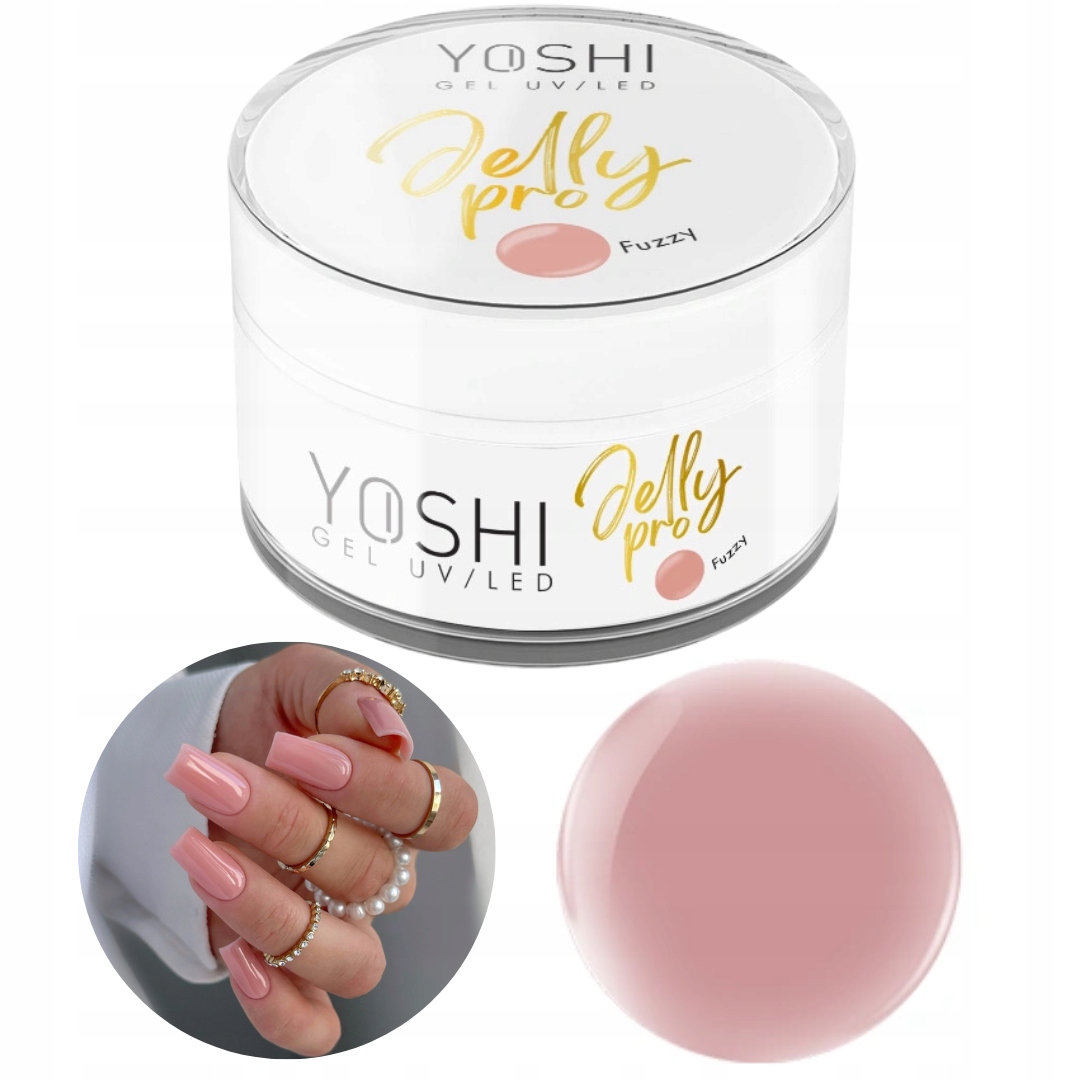 Velký gel na nehty Yoshi Stavební gel Fuzzy Želé 50ml