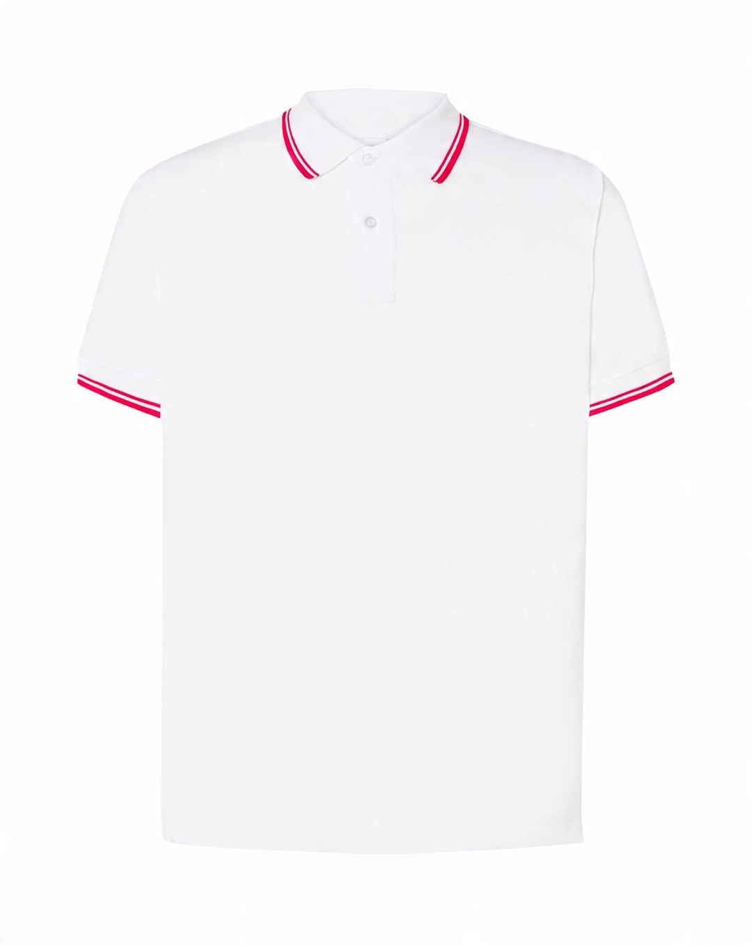 

Koszulka Polo męska Jhk Contrast biały czerwon 3XL