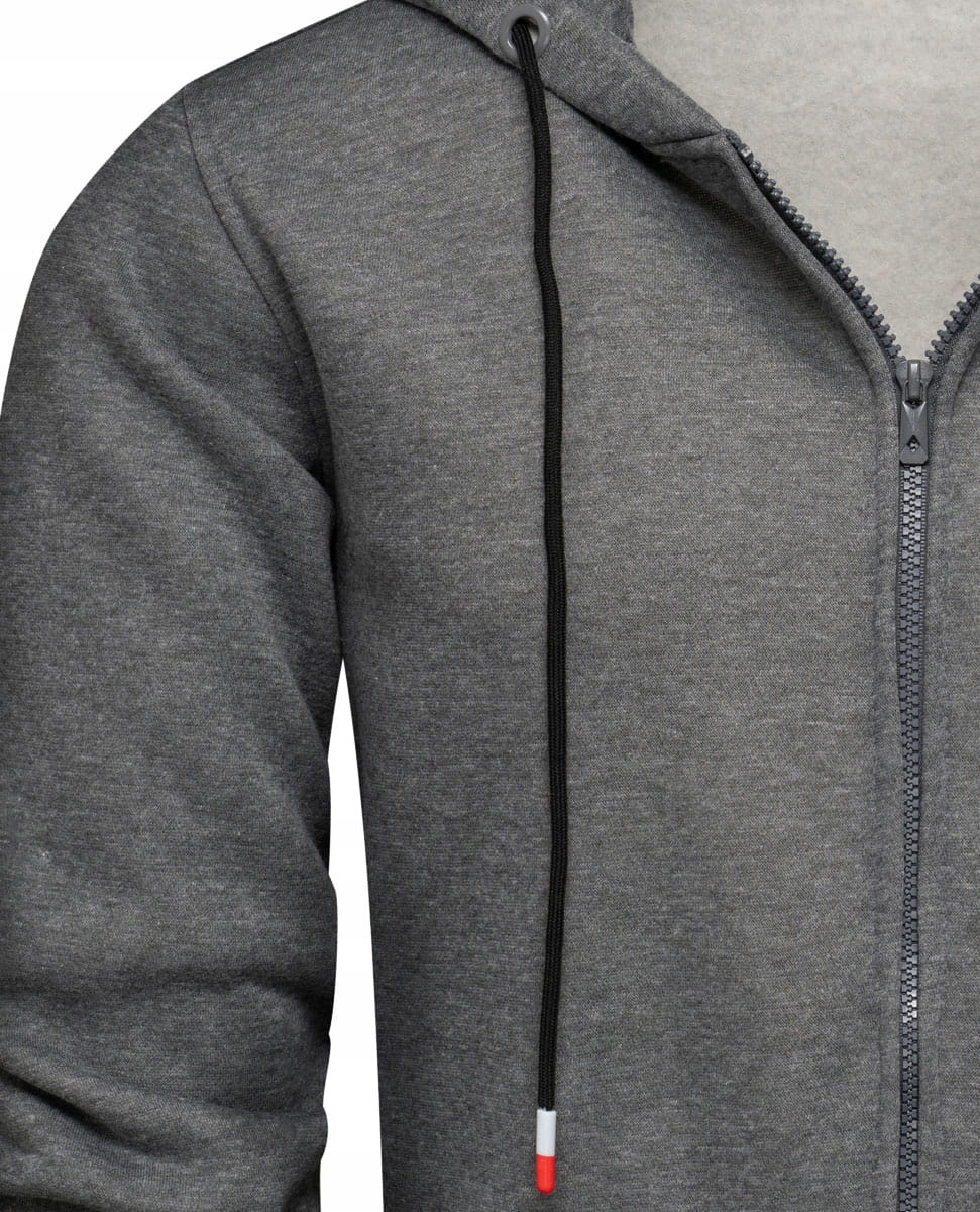 XXL - DRES MĘSKI BLUZA Z KAPTUREM Kolor szary