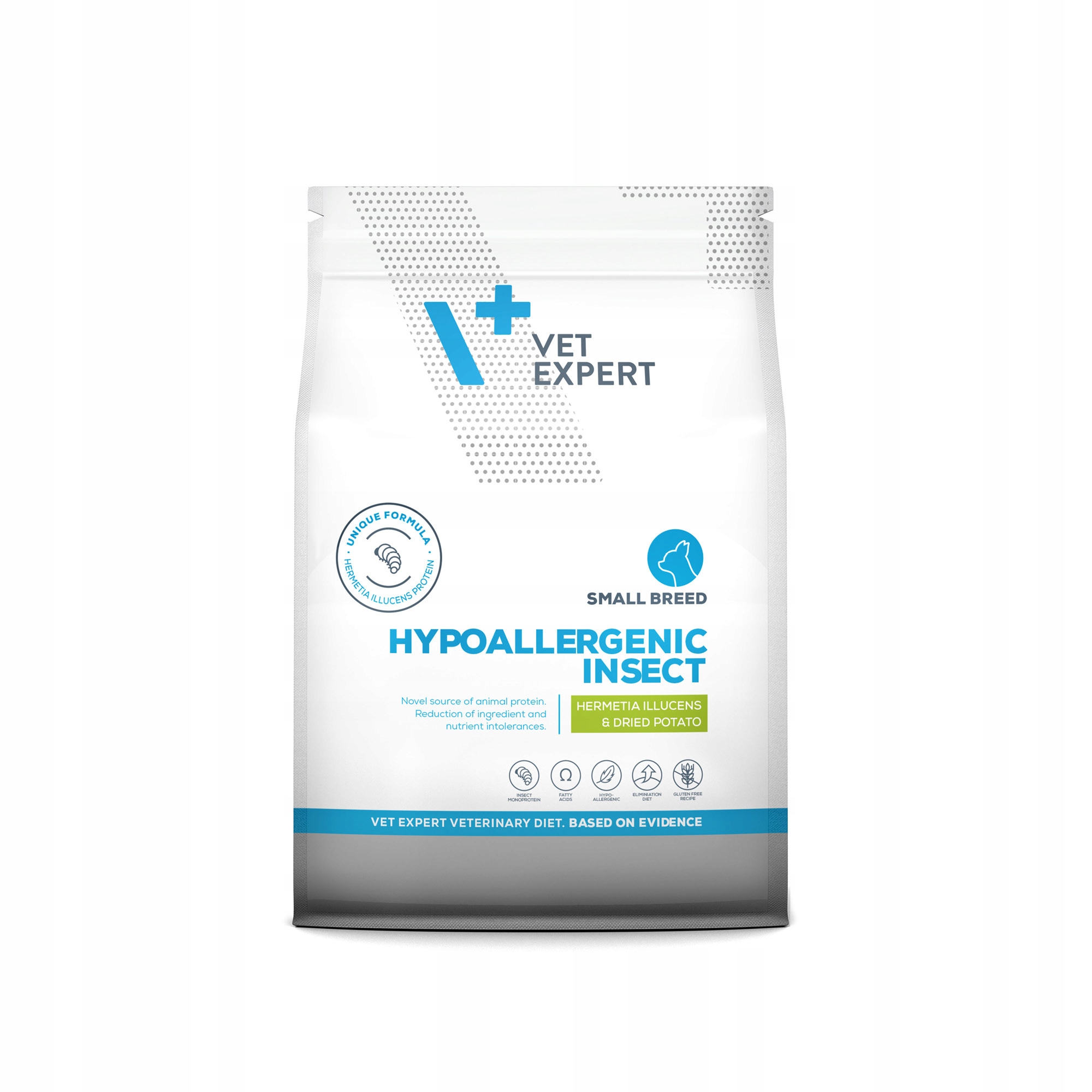 Levně Vet Expert 4t VD Hypoalergenní krmivo proti hmyzu pro psy malých plemen 2 kg