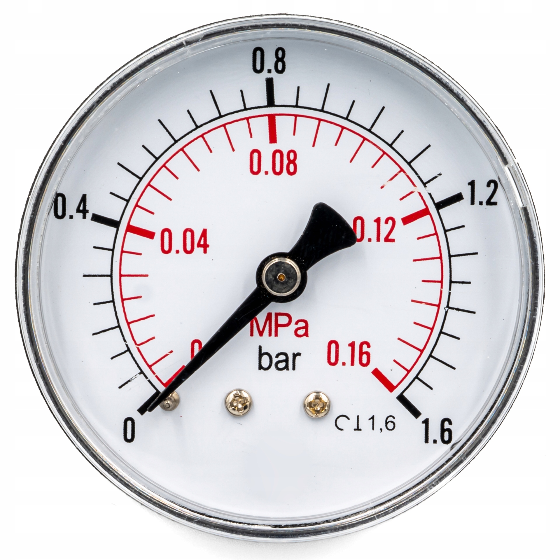 

Manometr 63 mm 1/4 Axialny Tylny 0-2,5 Bar