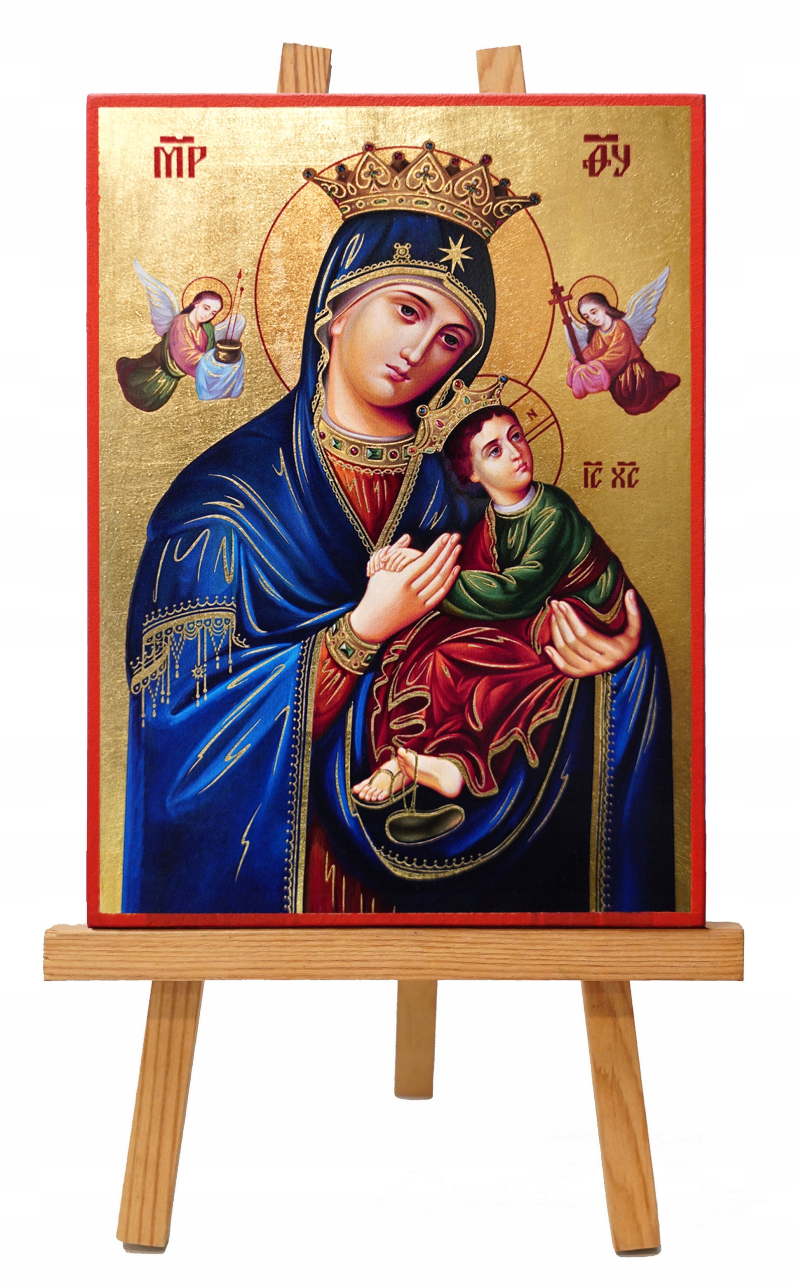 MAJK ikona religijna MATKA BOSKA BOŻA NIEUSTAJĄCEJ POMOCY 15 x 20 cm