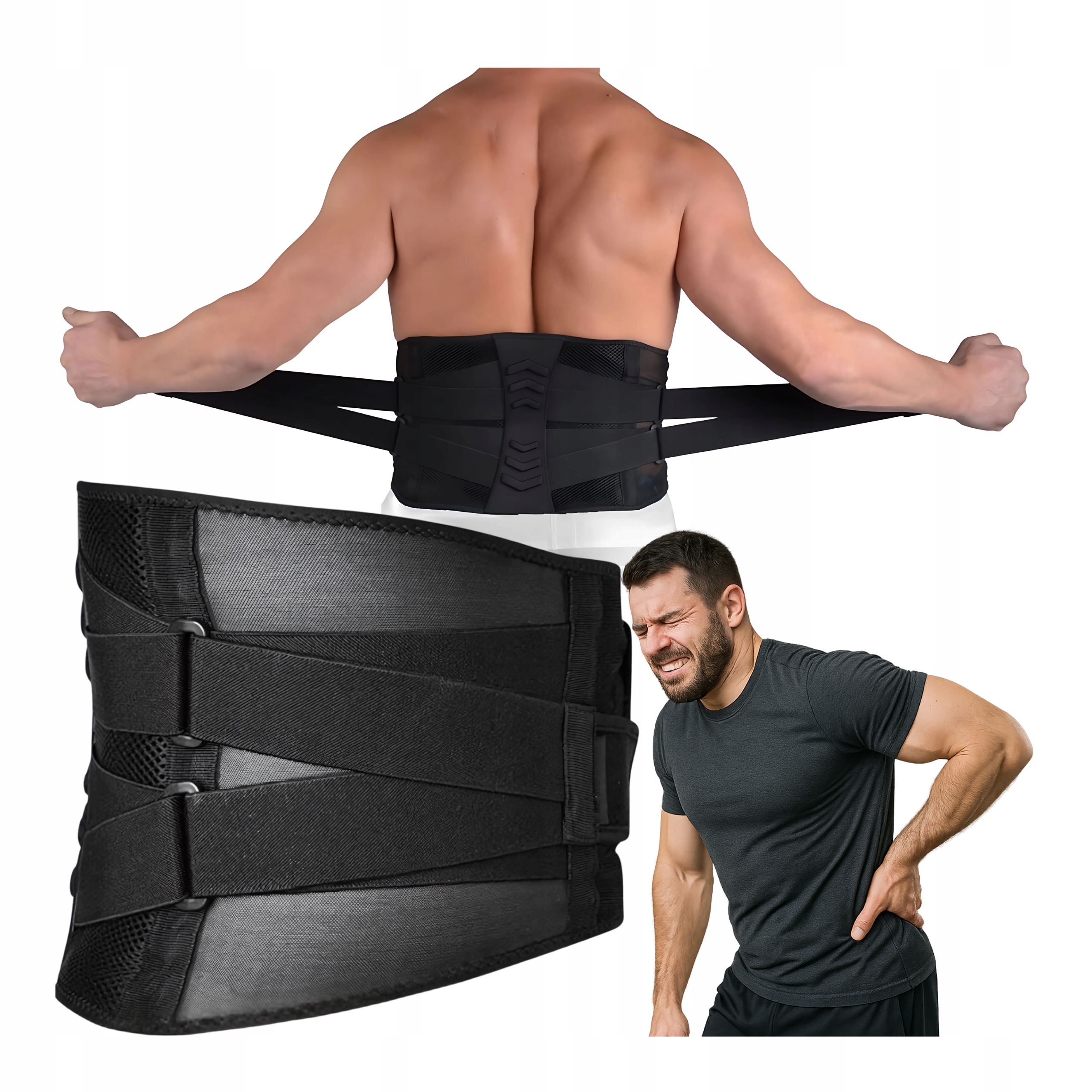 Bederní pás na stabilizační páteř XL Ortopedický korzet Bolest zad