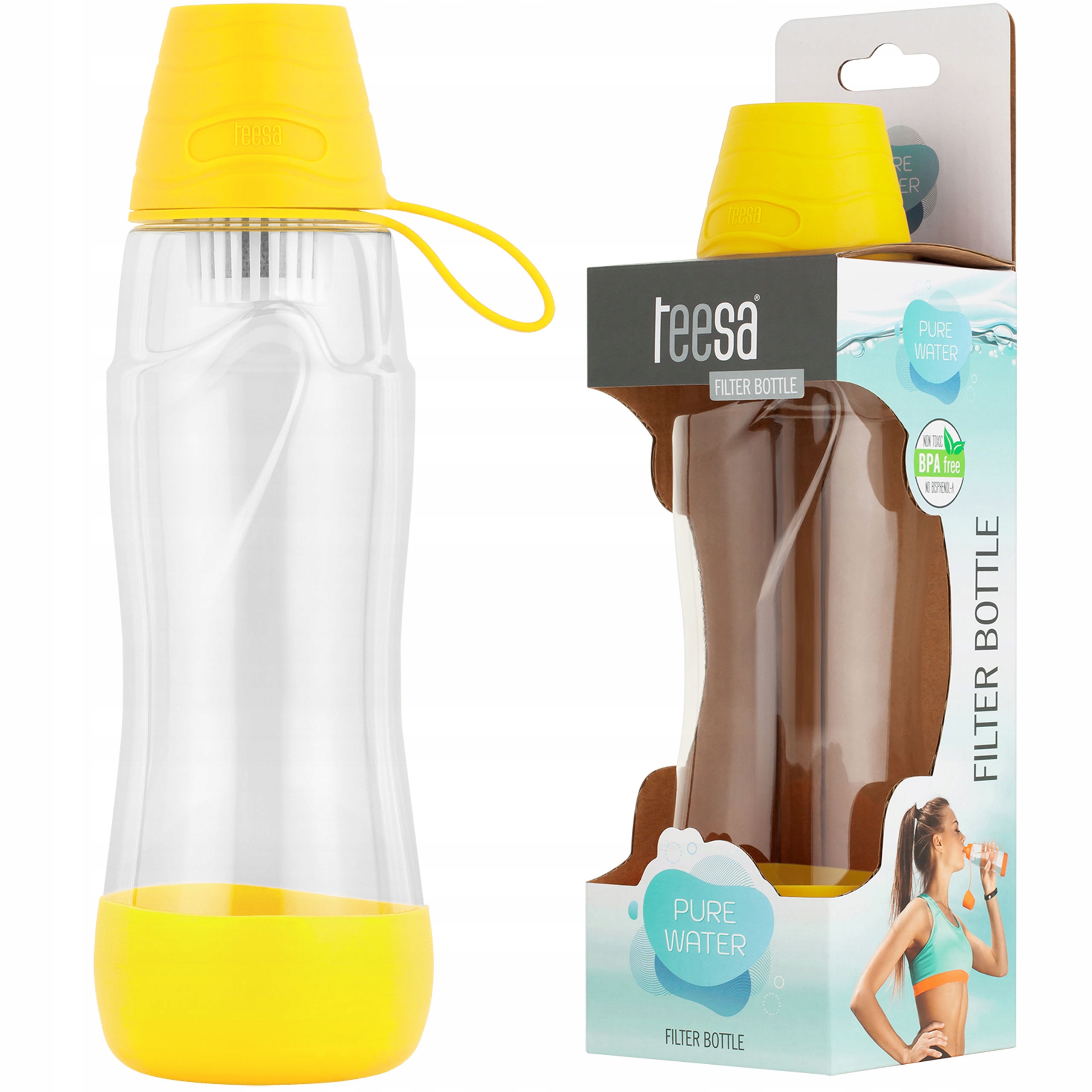 

Butelka Filtrująca Do Wody Bidon 550ml + Filtr