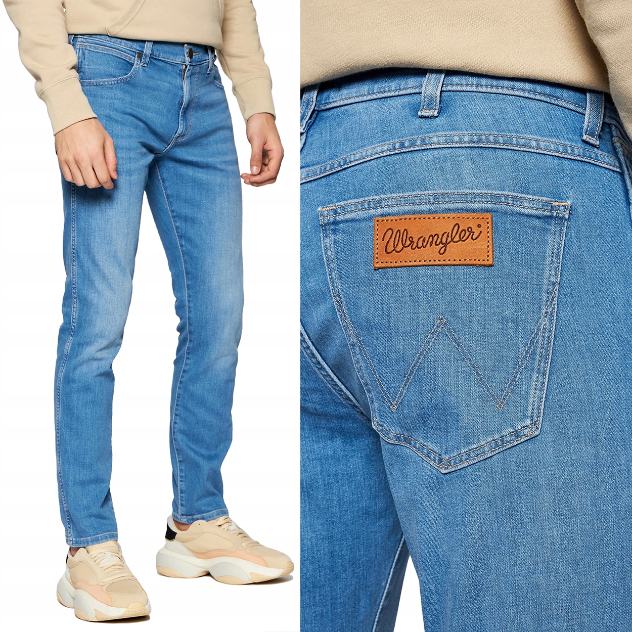 

Wrangler Larston Heat Rage Niebieskie W38 L34