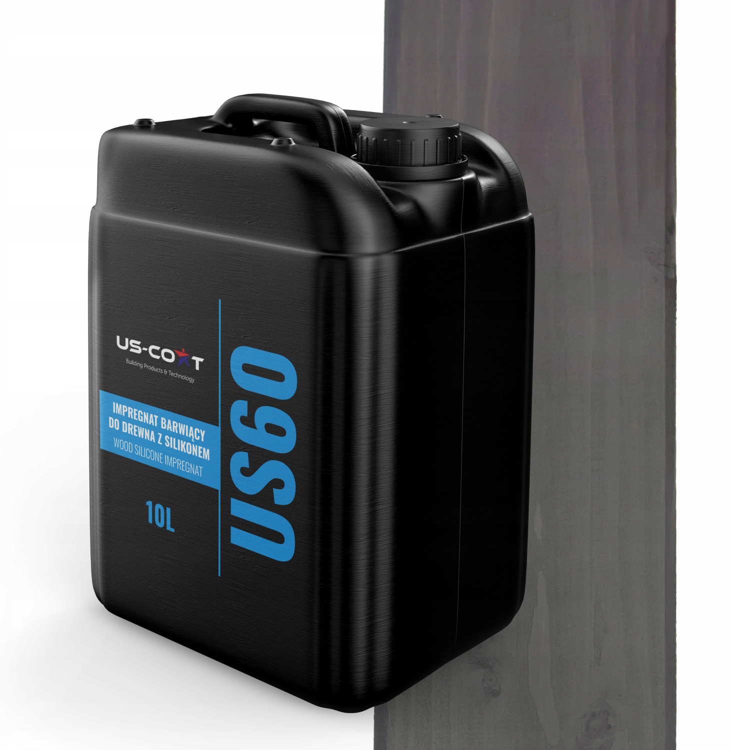 Barvící Impregnat Na Dřevo Se Silikonem 2v1 Altán Uv Barva Antracit 10L