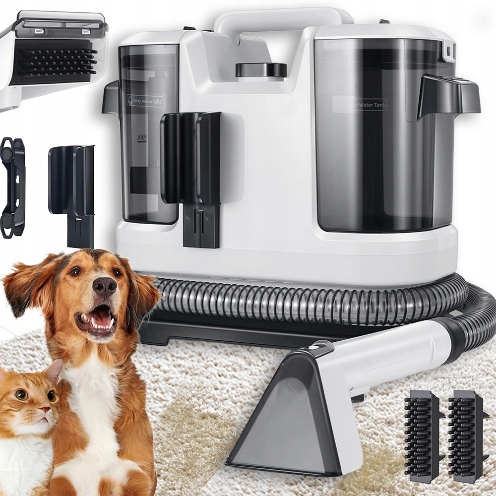 450W 12KPA Vysavač S Hadicí 1.5M Na Čalounění Koberců Auta 1800+800ML