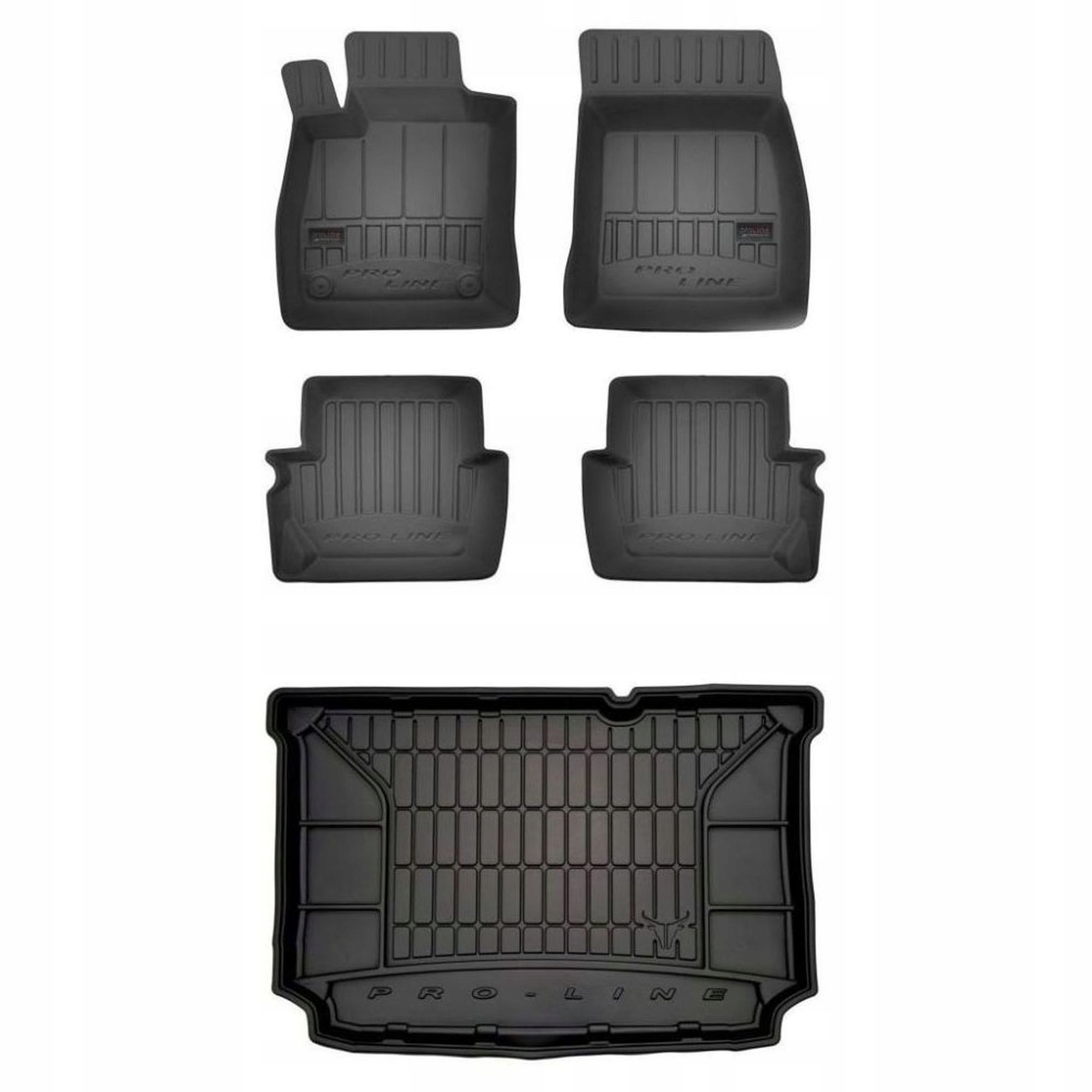 Gumová sada 3D koberčekov a rohoží Ford Fiesta VII 2017-2023 Hatchback, 5 kusov