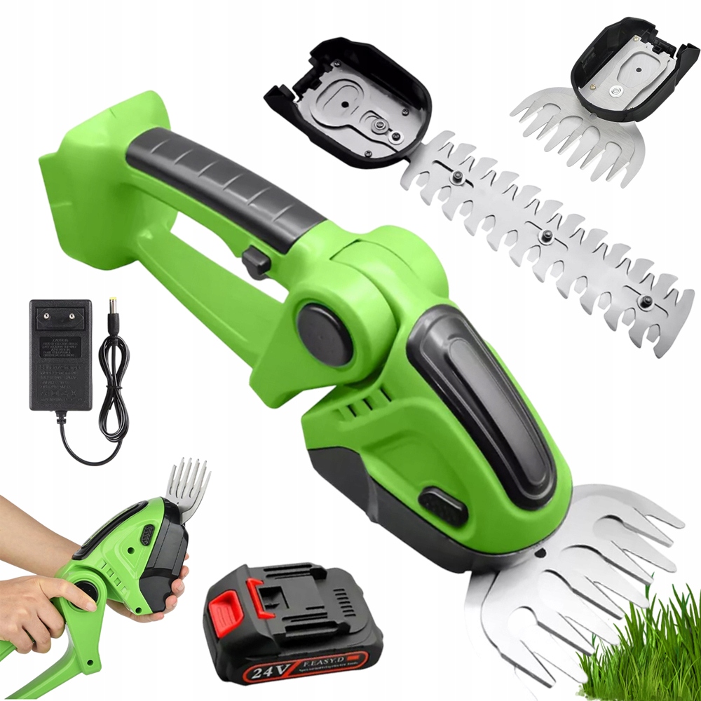 500W Elektrické Nůžky Na Živý Plot 2V1, Čepel SK5 S Baterií Pro Zahrady