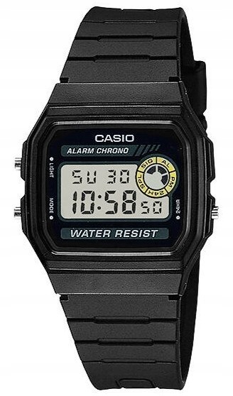 Quartzové Pánské Hodinky Casio F-94WA-8DG Černé