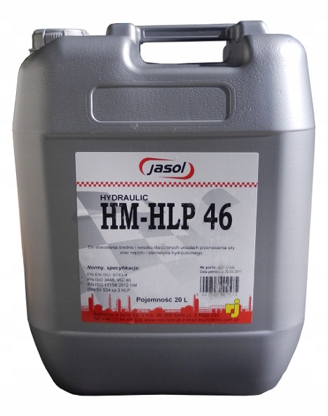 

Olej hydrauliczny Jasol Hm-hlp 46 20L
