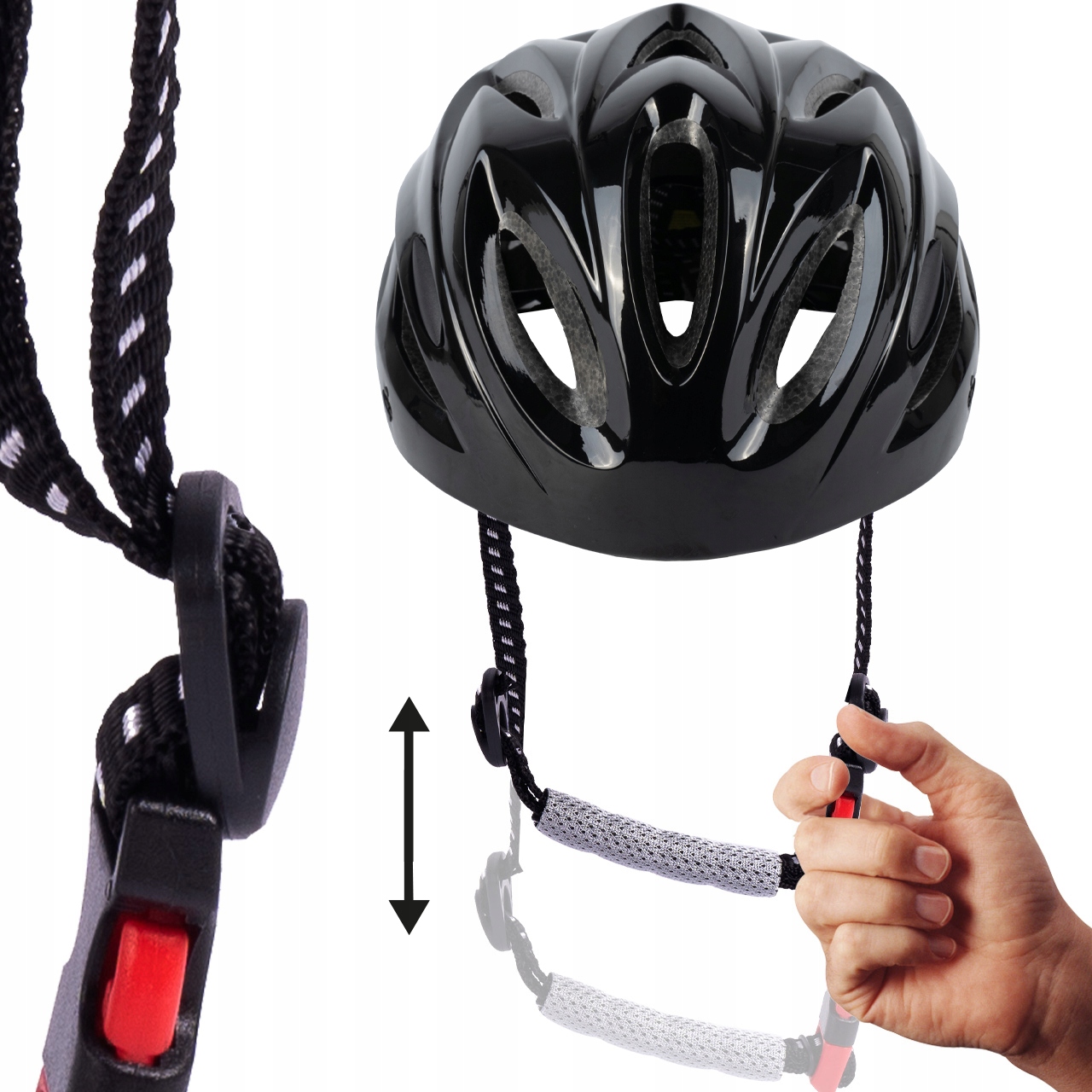 KASK ROWEROWY NA ROWER MĘSKI DAMSKI REGULOWANY WYGODNY 57-62 LAMPKA MTB Rodzaj uniwersalny