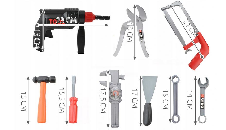 Zestaw Majsterkowicza Skrzynka z Narzędziami dla Dzieci Warsztat Zabawkowy EAN (GTIN) 2178741614