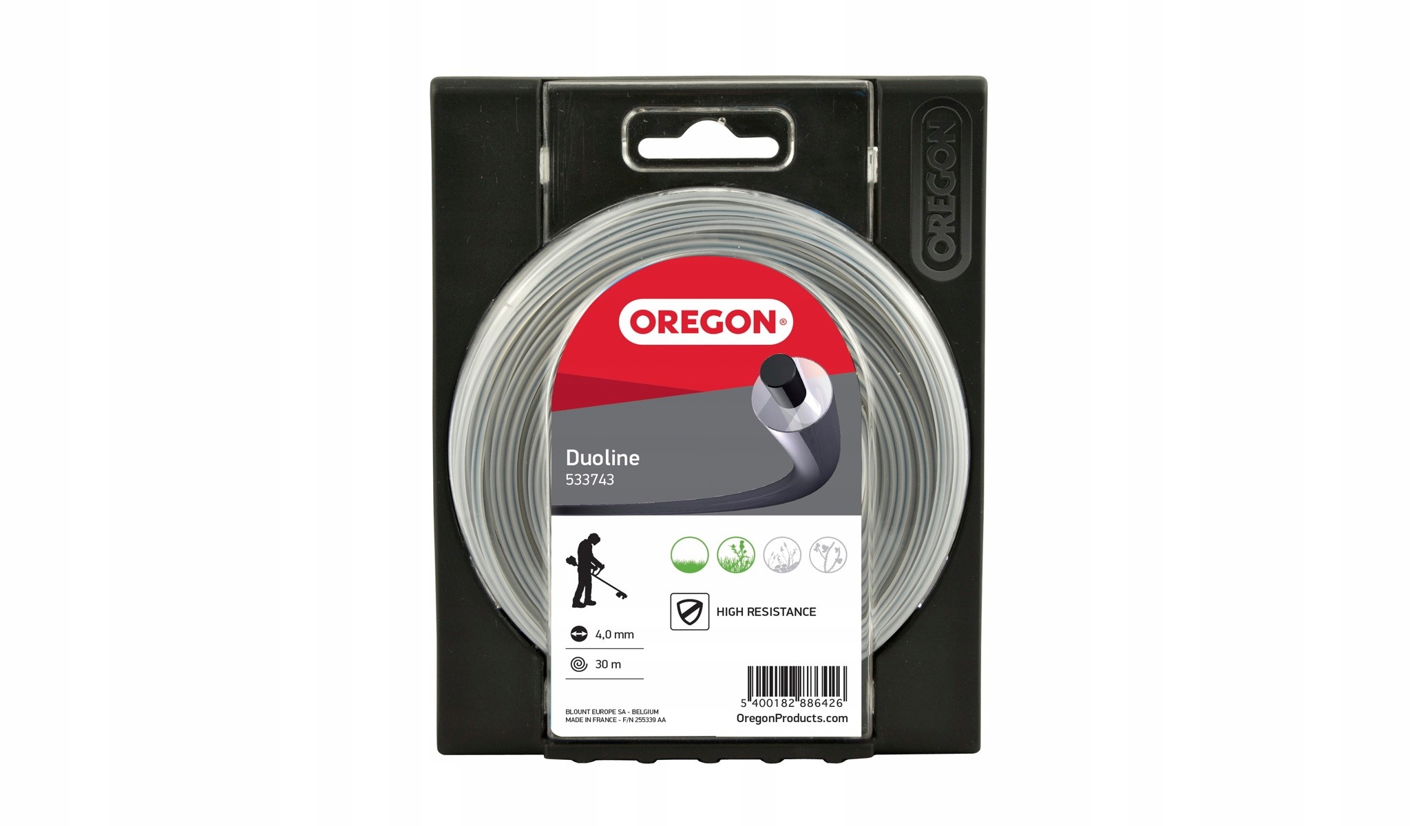 

Żyłka z Drutem do Kosy 2,4mm 90m DuoLine Oregon