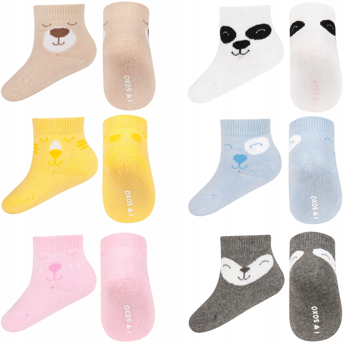 6 цветных подарочных носков SOXO