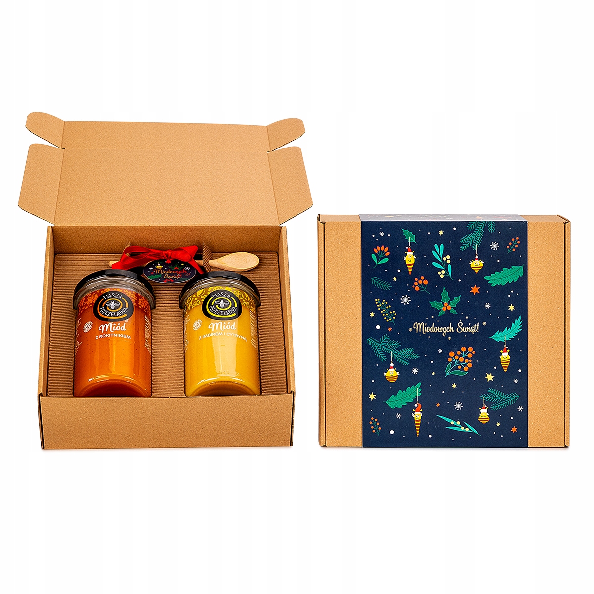 Levně Velká Sada Výborného Medu 2x650g Vánoční Dárek K Svátkům