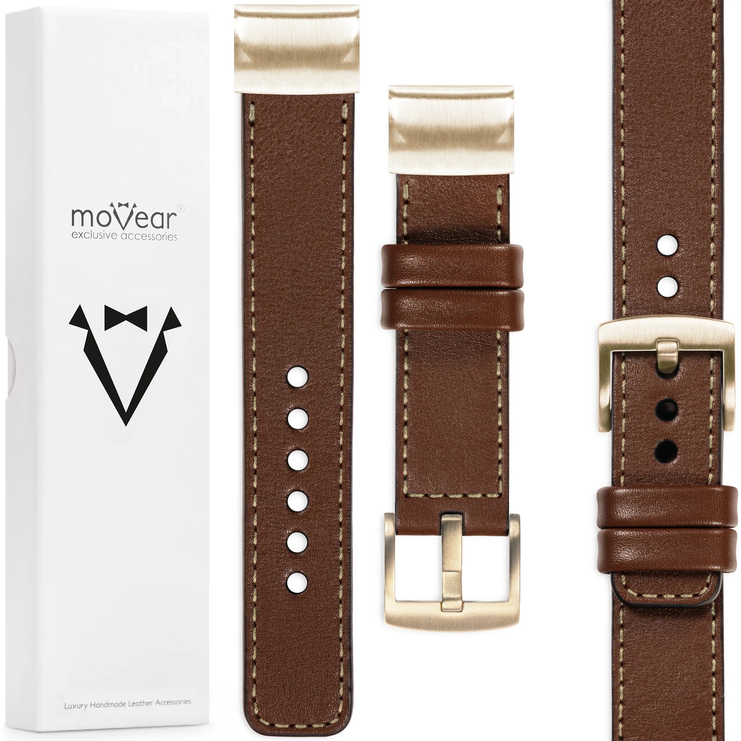 Kožený řemínek pro Garmin QuickFit 20 Fenix 8s 7s 6s 5s, exkluzivní