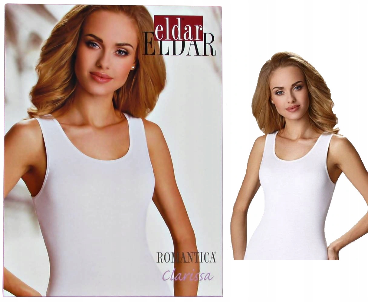 

Eldar Koszulka Biała Clarissa Gładka, Bawełna XXL
