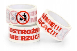

Taśma Pakowa Bezpieczeństwa z nadrukiem Nie rzucać