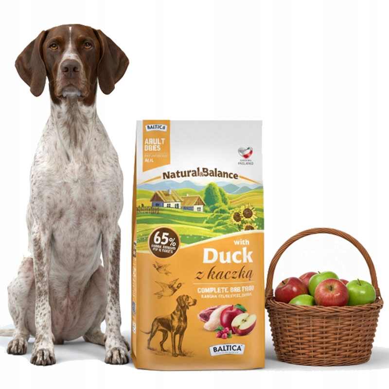 Levně Baltica Natural & Balance Kachna Duck Střední A Velké Plemena M/L 3kg